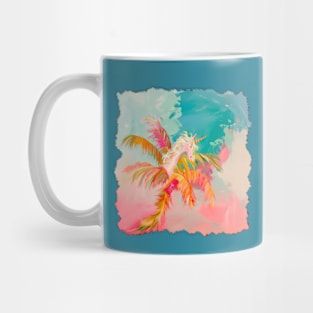 Unicorn and palm tree Mug